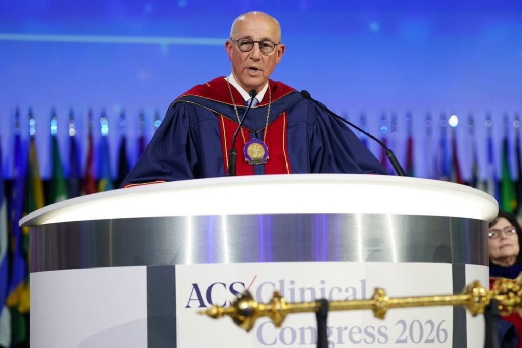 Timothy J. Eberlein, MD, FACS, at his Sept. 26, 2026, American College of Surgeons presidential installation ceremony